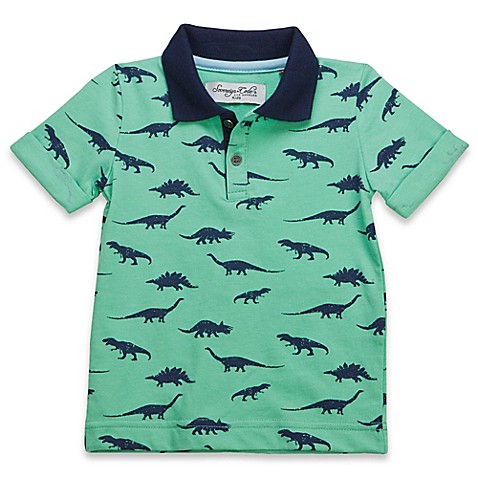 Sovereign Code™ Dinosaur Polo Shirt in Green - buybuy BABY
