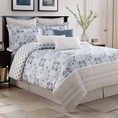 Buy Blue and White forter Set from Bed Bath & Beyond