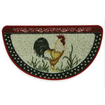 Bacova Cockadoodle Doo 18-Inch x 31.5-Inch Berber Kitchen Rug