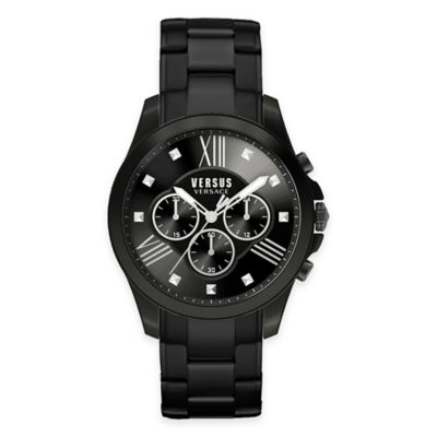 Buy Versus by Versace Men's 44mm Chronograph Lion Watch in Black ...