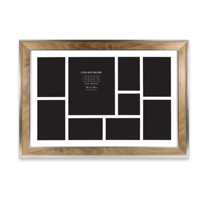 Download 9-Photo Collage Picture Frame in Walnut - Bed Bath & Beyond