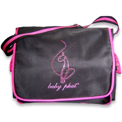 Baby Phat Pink and Black Diaper Bag - Bed Bath & Beyond