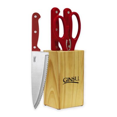 ginsu knife block set