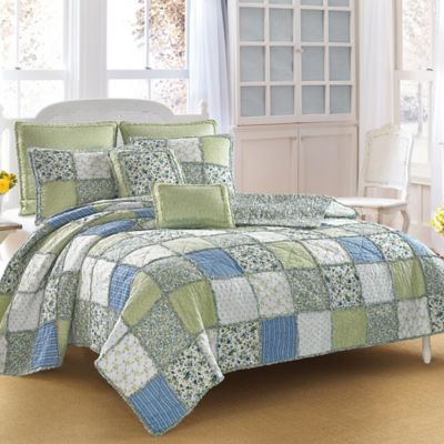 Laura Ashley® Ashelyn Reversible Quilt Collection - Bed Bath & Beyond