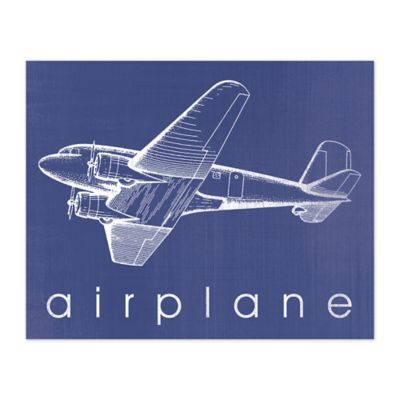 Pied Piper Creative A is For Airplane Canvas Wall Art ...