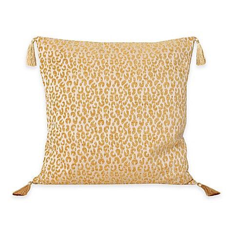 Buy Thro Gabriella Cheetah Square Throw Pillow in Honey Gold from Bed Bath & Beyond