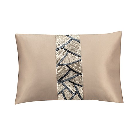 Valeron Ambroise Beaded Oblong Throw Pillow in Gold - Bed Bath & Beyond