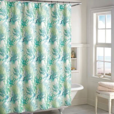 Buy Teal Curtains from Bed Bath & Beyond - Ursula Shower Curtain in Teal