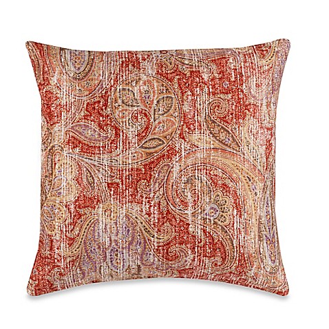 Glennifer Square Throw Pillow in Rust - Bed Bath & Beyond