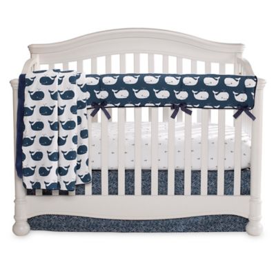 Liz and Roo Nautical Whales 3-Piece Crib Bedding Set ...