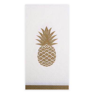 pineapple guest towels