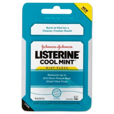 Listerine® 55 Yards Dental Floss in Cool Mint - Bed Bath & Beyond