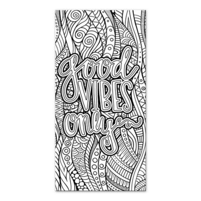 quotGood Vibes Onlyquot Custom Coloring Canvas Wall Art Bed