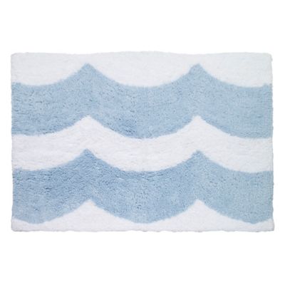 Avanti Wave 30-Inch x 20-Inch Bath Rug in Blue