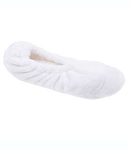 Pantuflas afelpadas de poliéster Nestwell™ color blanco garceta