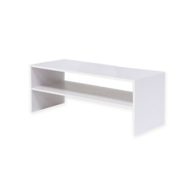 Interior Shelf Organizer buy shelf organizer from bed bath beyond stackable 31 inch horizontal 2 in white