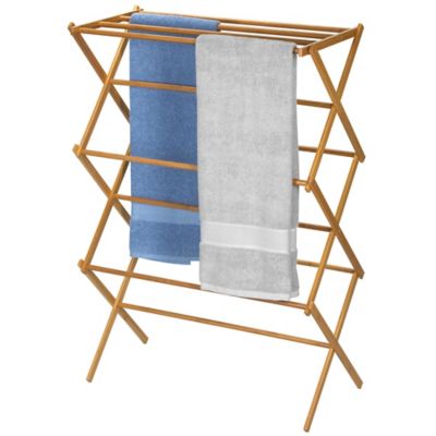 Household Essentials® Bamboo X-Frame Clothes Drying Rack - Bed Bath