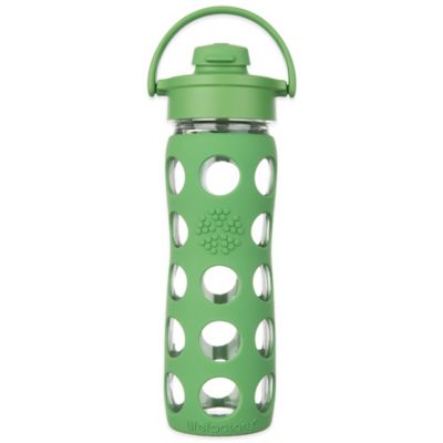 Life Factory® Glass Water Bottle with Flip Cap - www.BedBathandBeyond.com