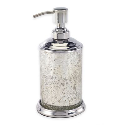 Mercury Crackle Mirrored Glass Lotion Dispenser - Bed Bath & Beyond