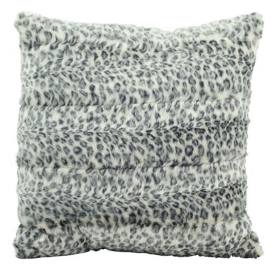 Buy Mina Victory Silver Leopard Oblong Throw Pillow from Bed Bath & Beyond