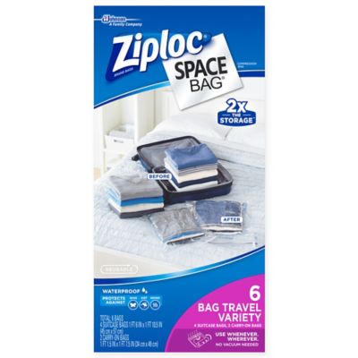 ziploc space bag travel bags 6 pk