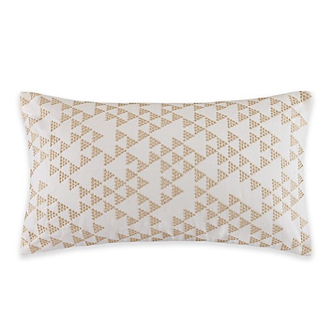 INK+IVY Thea Oblong Throw Pillow in Gold - Bed Bath & Beyond