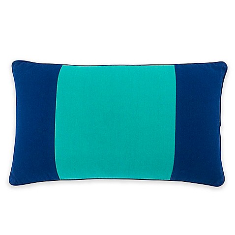 Southern Tide Prep Plaid Color Block Oblong Throw Pillow in Blue/Green - Bed Bath & Beyond