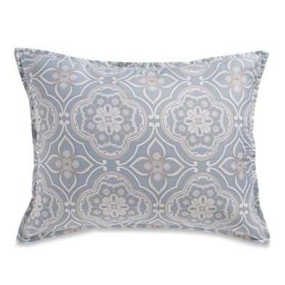 Real Simple® Anya Pillow Sham in Dusty Blue - Bed Bath & Beyond