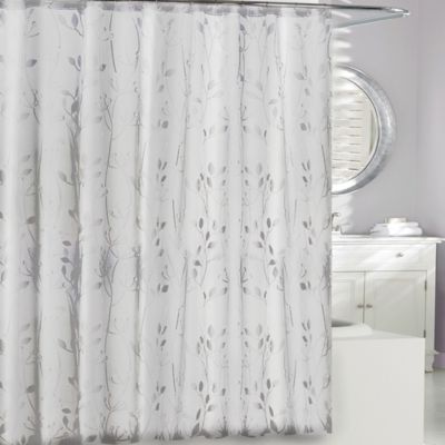 Buy Clear Shower Curtains from Bed Bath & Beyond - Moda at Home 3D Embossed PEVA Shower Curtain in Clear