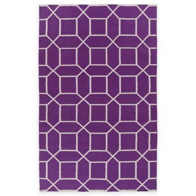 Kavka Ellis Green/Purple Indoor/Outdoor Area Rug 