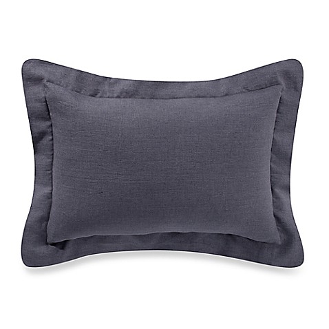 Buy Bellora Basil 12-Inch x 18-Inch Oblong Throw Pillow in Charcoal from Bed Bath & Beyond