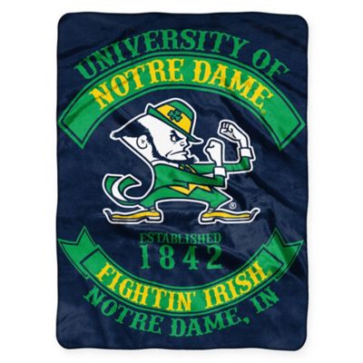 Notre Dame "Rebel" Raschel Throw Blanket by The Northwest ...