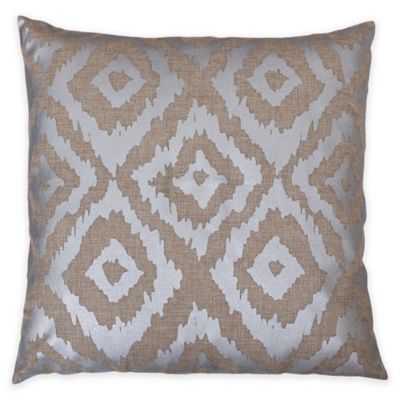 Thro Gail Foil Printed Ikat Square Throw Pillow - Bed Bath & Beyond