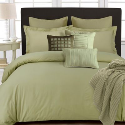 100 Cottontree Bedding Set Bed Sheet Light Green Duvet Cover