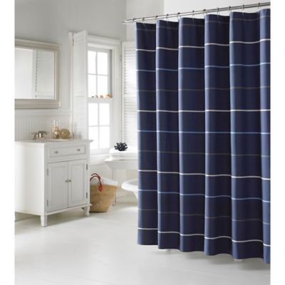 Shower Curtains bathroom ensembles shower curtains : Buy Navy Shower Curtains from Bed Bath & Beyond
