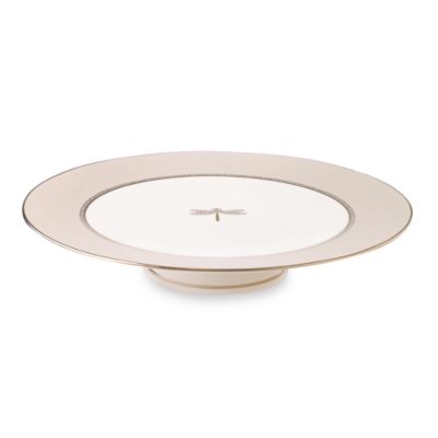 kate spade new york June Lane™ 12-Inch Platinum Cake Plate - Bed Bath ...