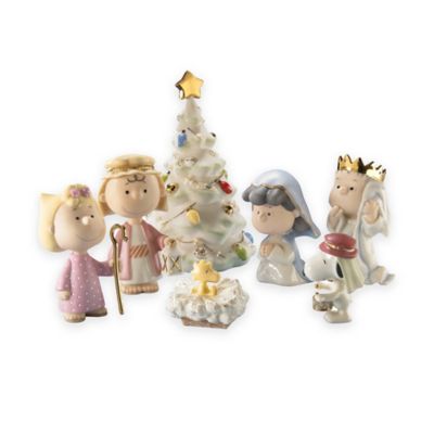 peanuts the christmas pageant figurine set