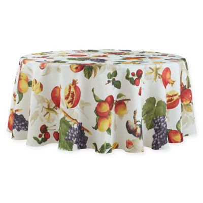 Buy 70-Inch Square Tablecloth from Bed Bath & Beyond - Basics Fruitique 70-Inch Round Tablecloth