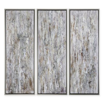 Uttermost Shades of Bark Modern Wall Art (Set of 3) - Bed Bath & Beyond