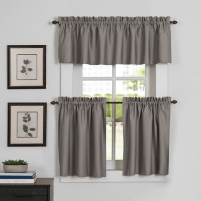 Buy Avalon 36Inch x 45Inch Bath Window Curtain Pair in Grey from Bed Bath  Beyond