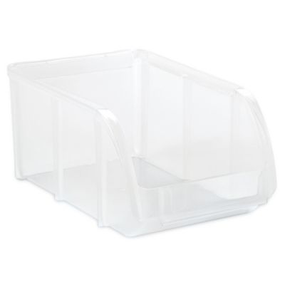 clear storage bins small