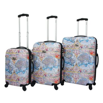 Chariot One World 3-Piece Spinner Suitcase Set in Color - Bed Bath & Beyond