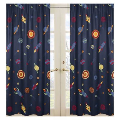 Buy Bedroom Window Curtains from Bed Bath & Beyond - Sweet Jojo Designs Space Galaxy Window Curtain Panel (Set of 2)