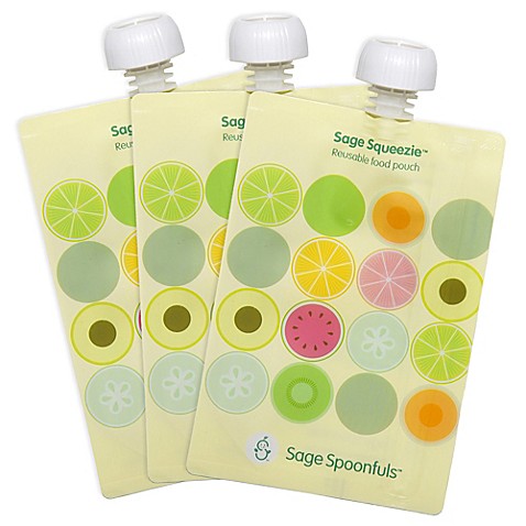 Sage Spoonfuls® Squeezie 3-Count Fruit Dots Food Pouch - buybuy BABY