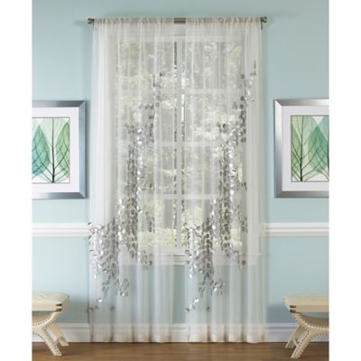 Sheer Curtains 96 sheer curtains : Buy Silver Sheer Curtains from Bed Bath & Beyond