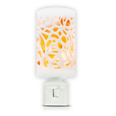 Himalayan Glow® Crystal Salt Floral Ceramic Nightlight - Bed Bath & Beyond