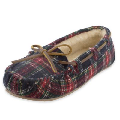 Minnetonka Anita Women's Trapper Slipper in Red Plaid - Bed Bath & Beyond