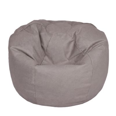 Extra Large Bean Bag Chair In Brushed Denim Fog Bed Bath Beyond   97176147186866p