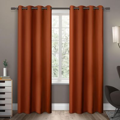 Buy Orange Curtains Home The Honoroak