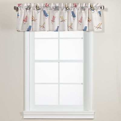 Tommy Bahama® Beach Chair Window Curtain Valance in Beige - Bed Bath ...